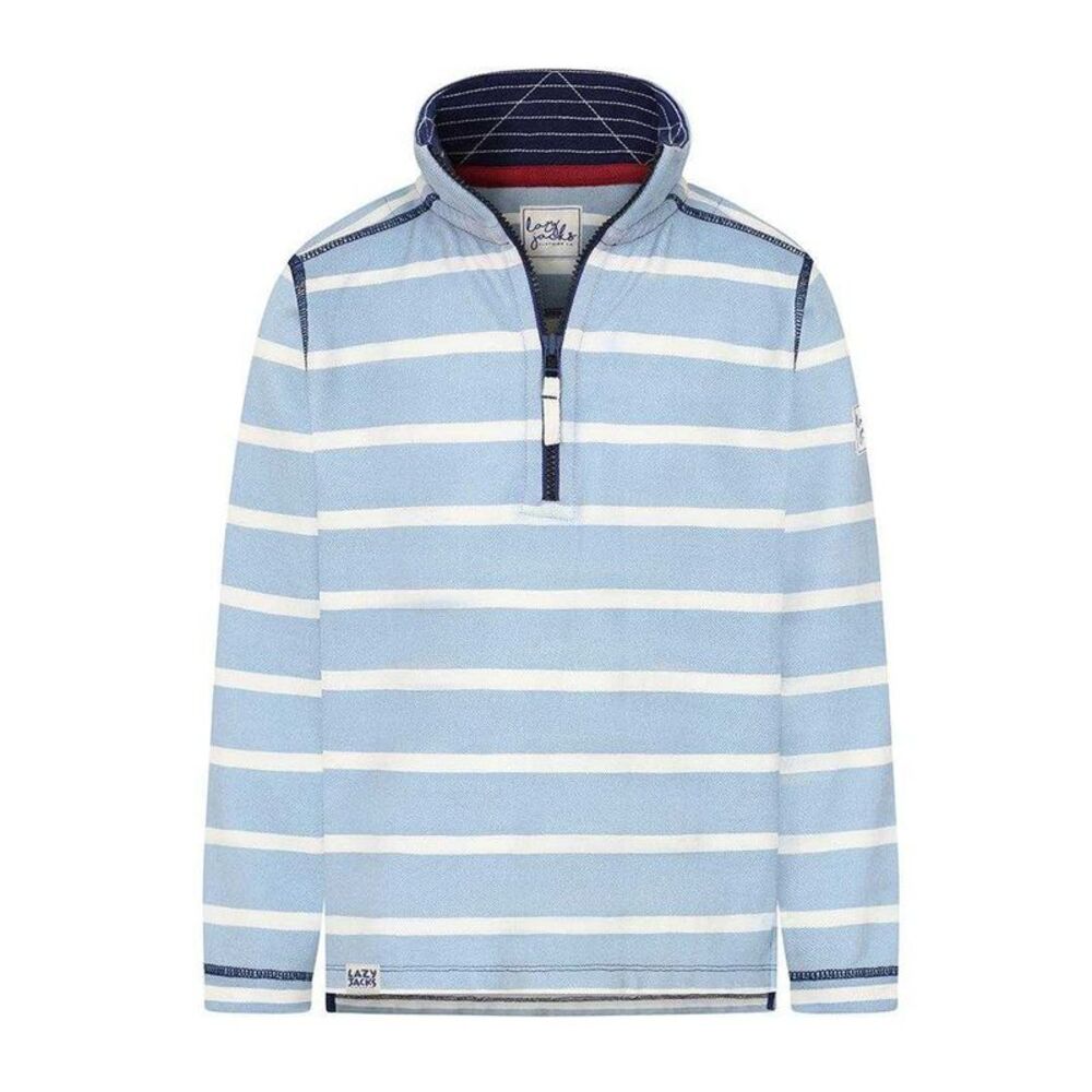 Lazy Jacks Boys Pique Sweatshirt / Sky